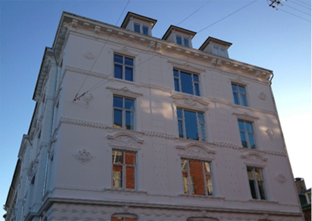 Renovering af facade på Frederiksberg Allé